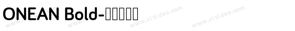 ONEAN Bold字体转换